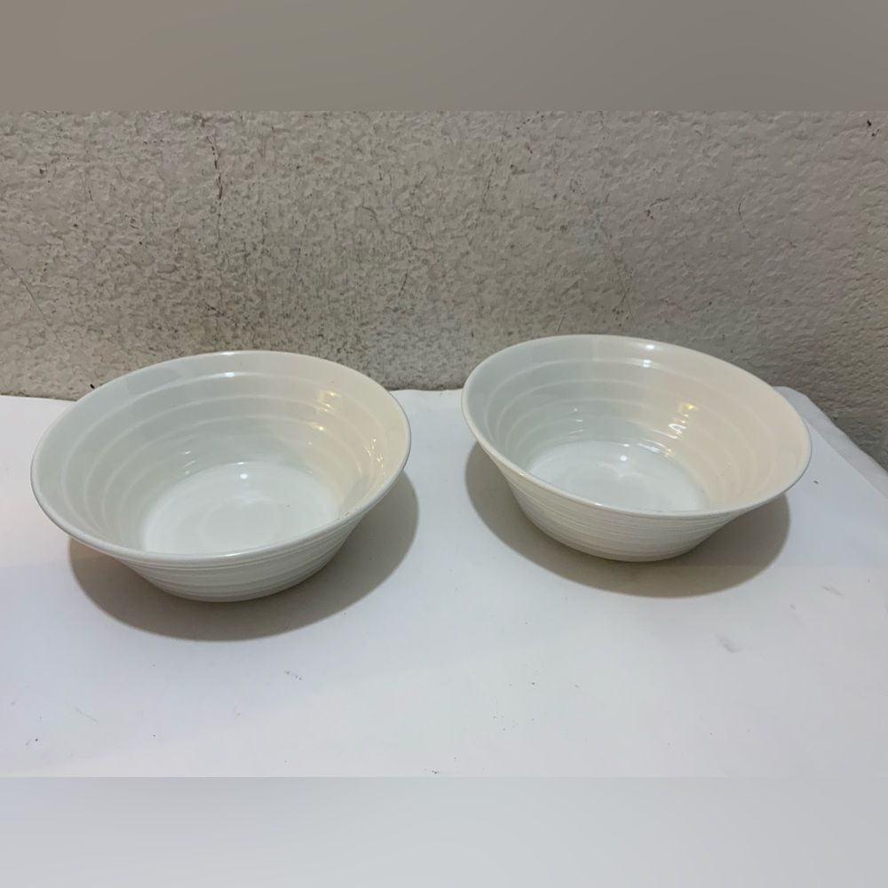 Maxwell & Williams WHITE BASIC All White  Porcelain Soup Bowls Set 2